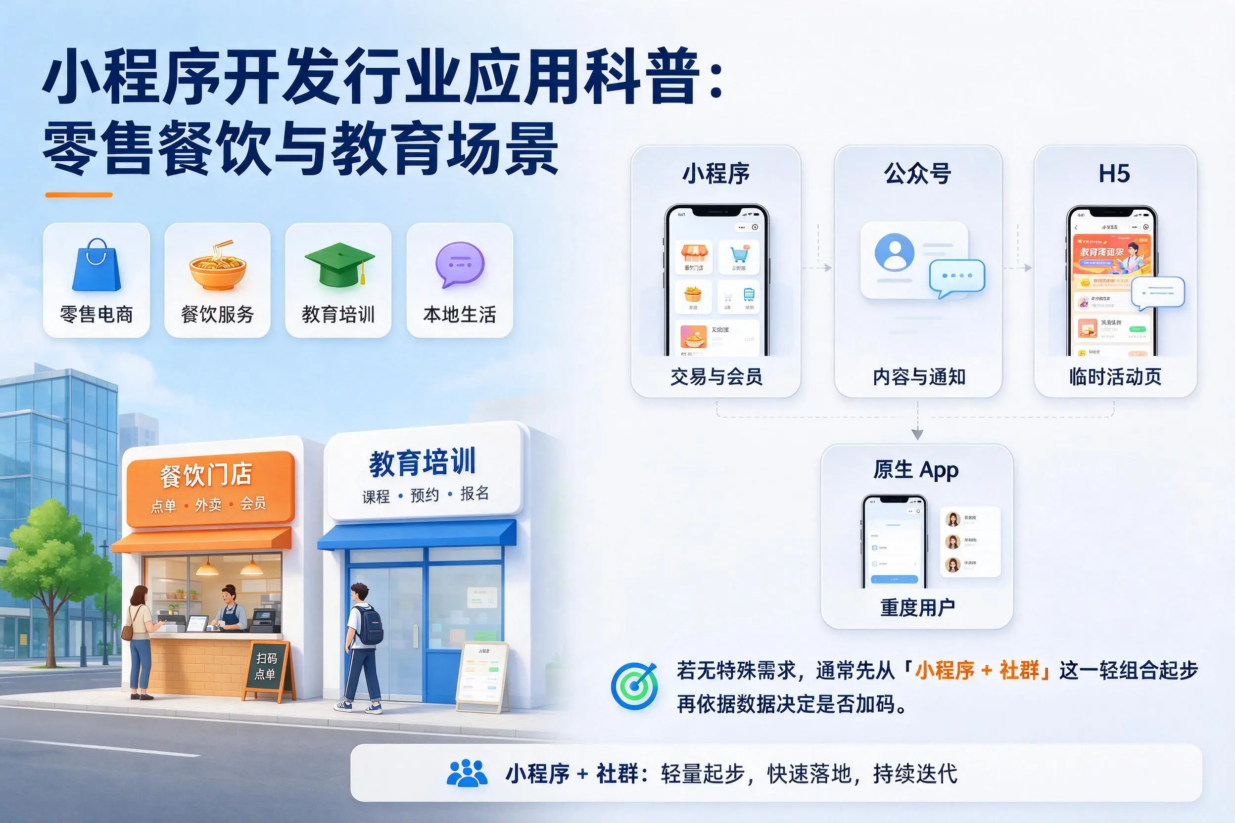 绍兴小程序开发行业应用科普：零售餐饮与教育场景