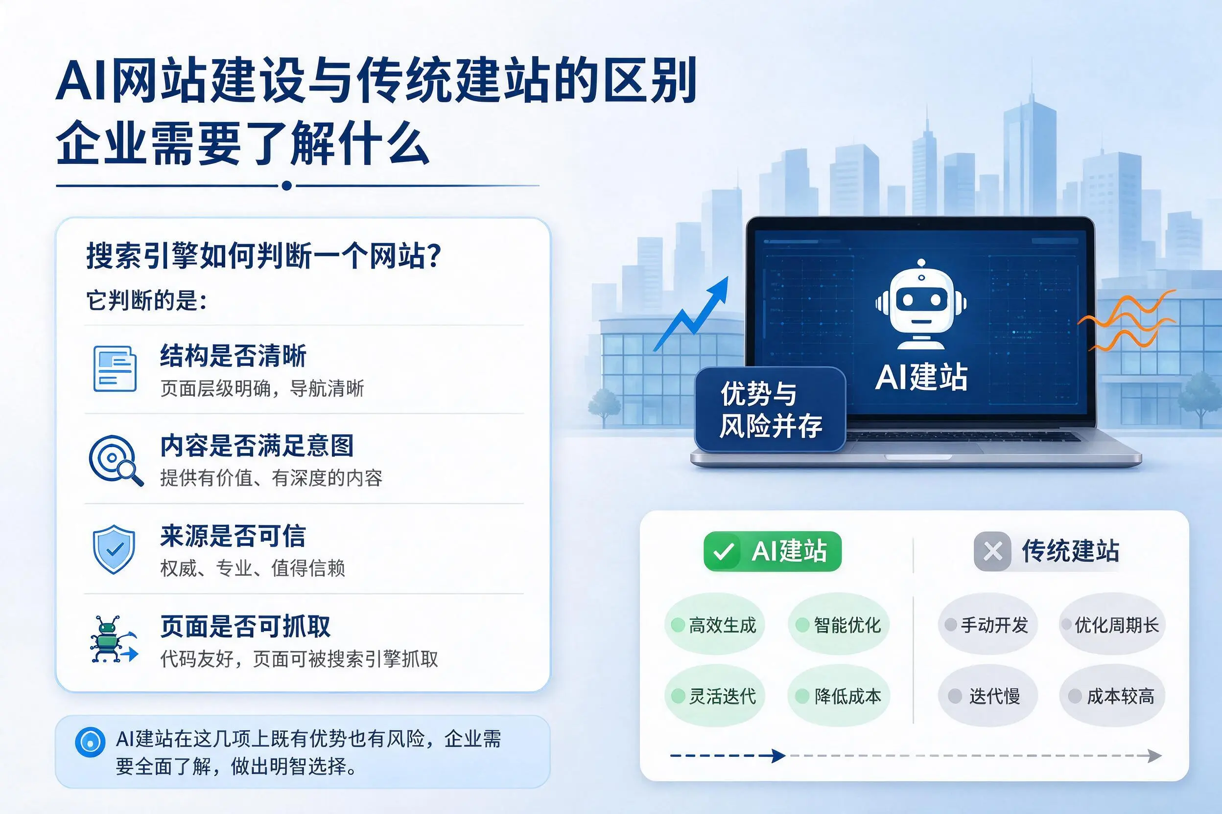 AI网站建设与传统建站的区别，绍兴企业需要了解什么