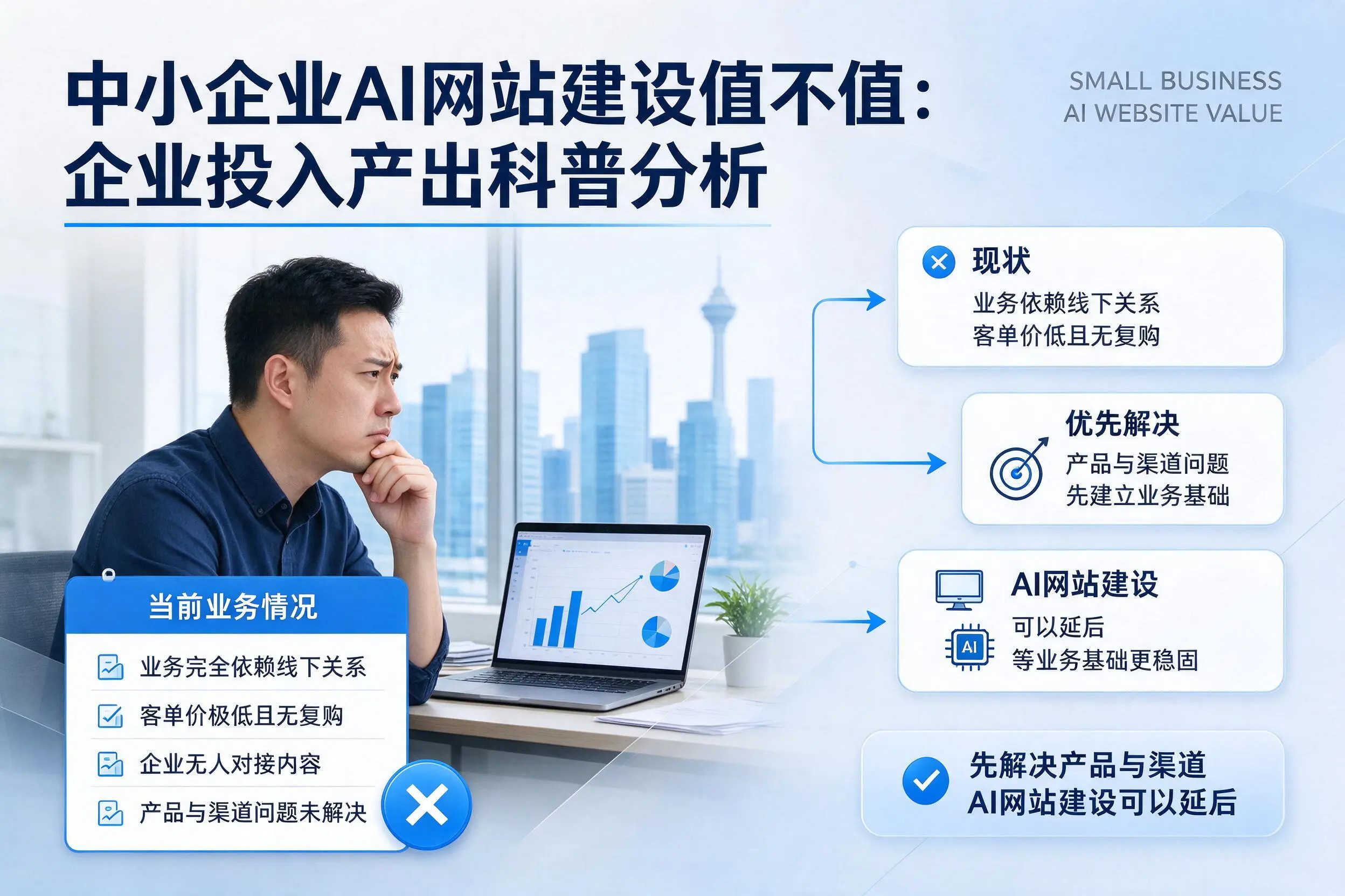 中小企业AI网站建设值不值:绍兴企业投入产出科普分析