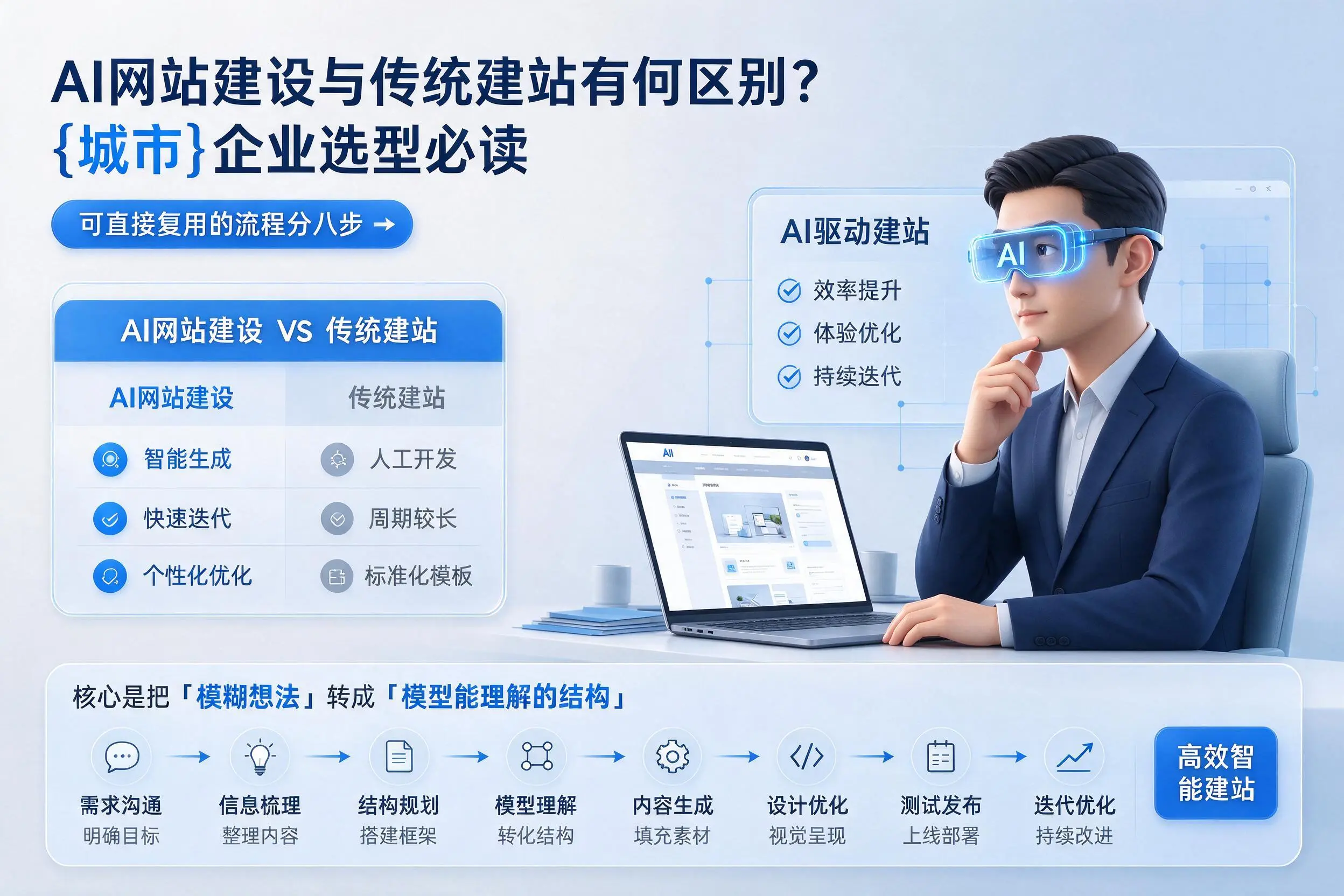 AI网站建设与传统建站有何区别？绍兴企业选型必读