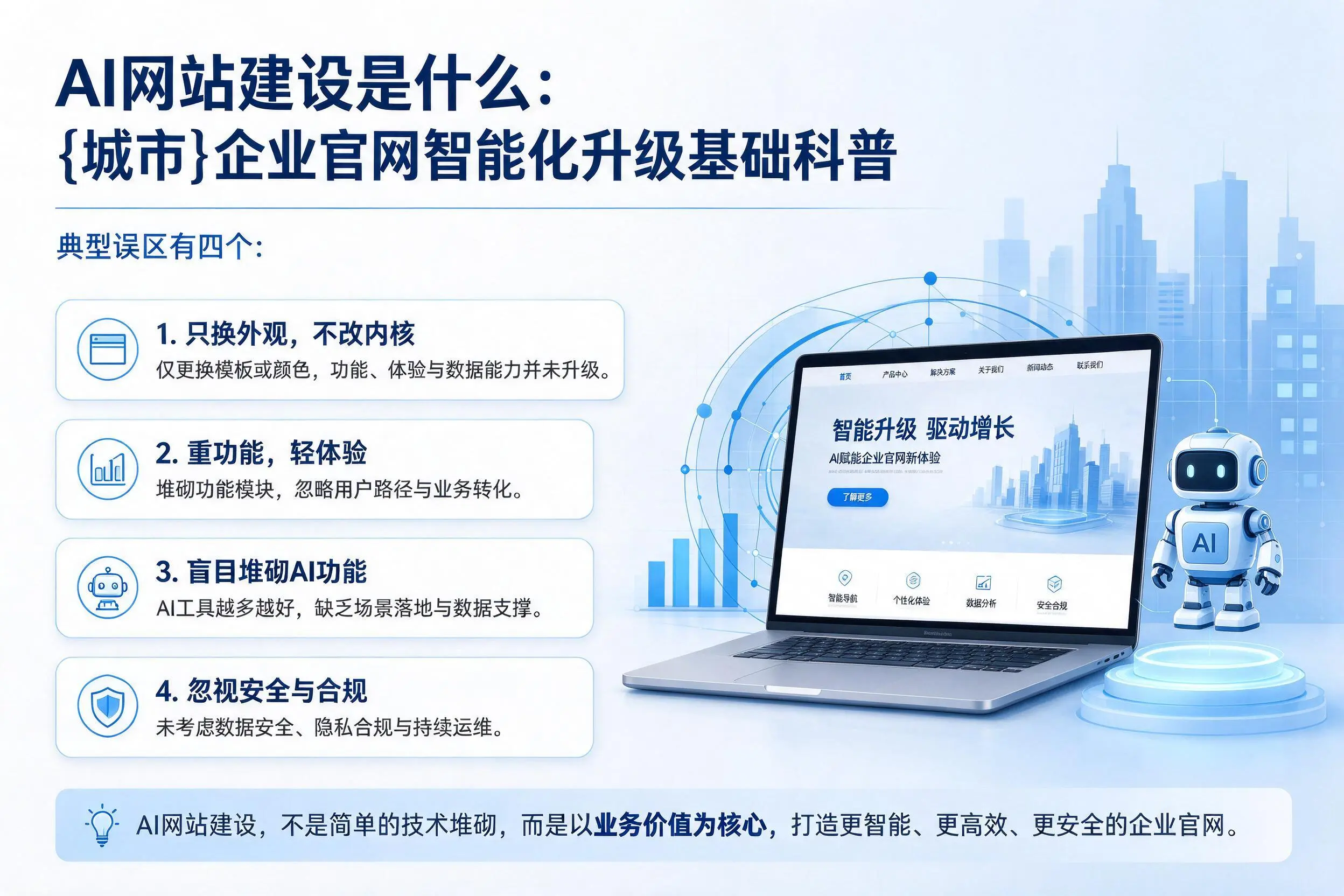 AI网站建设是什么：绍兴企业官网智能化升级基础科普