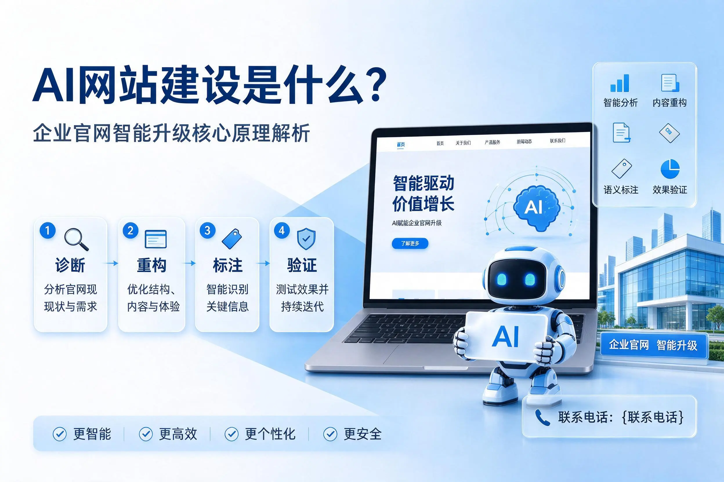 AI网站建设是什么？绍兴企业官网智能升级核心原理解析